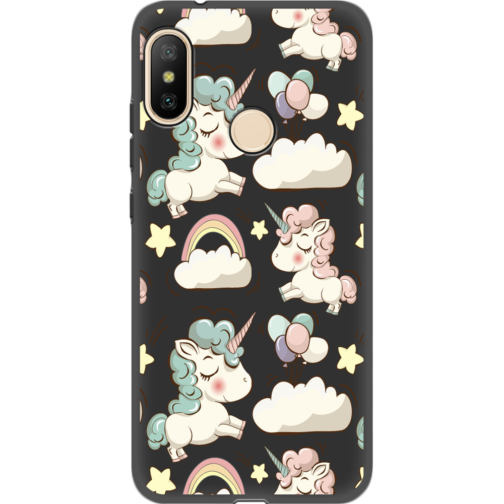 Чехол BoxFace Xiaomi Mi A2 Lite Unicorns Черный силикон (34892-cc2-35127)