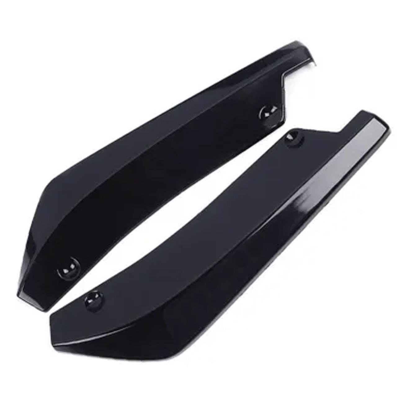 Накладки под бампер Mitsubishi Lancer пластик ABS 2 шт. Черный (20336582) Накладки под бампер Mitsubishi Lancer пластик ABS 2 шт. Черный (20336582)