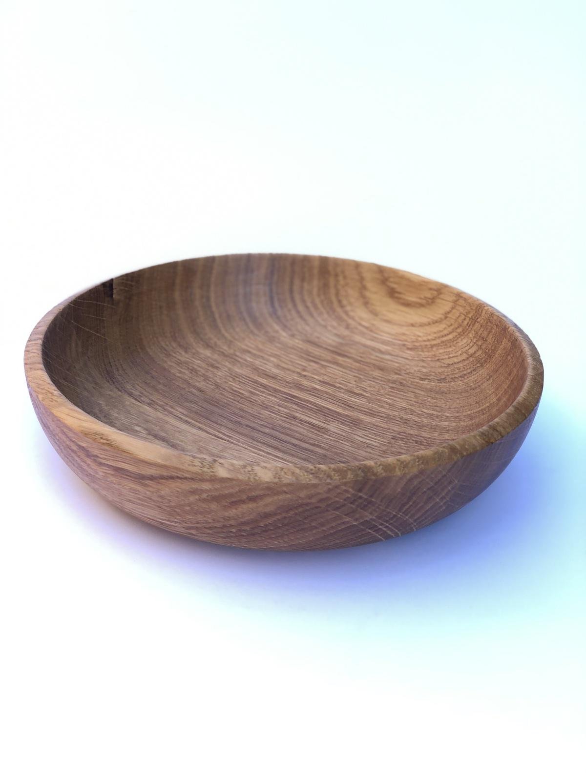 Миска для подачи блюд деревянная из ясеня 18х4,5 см