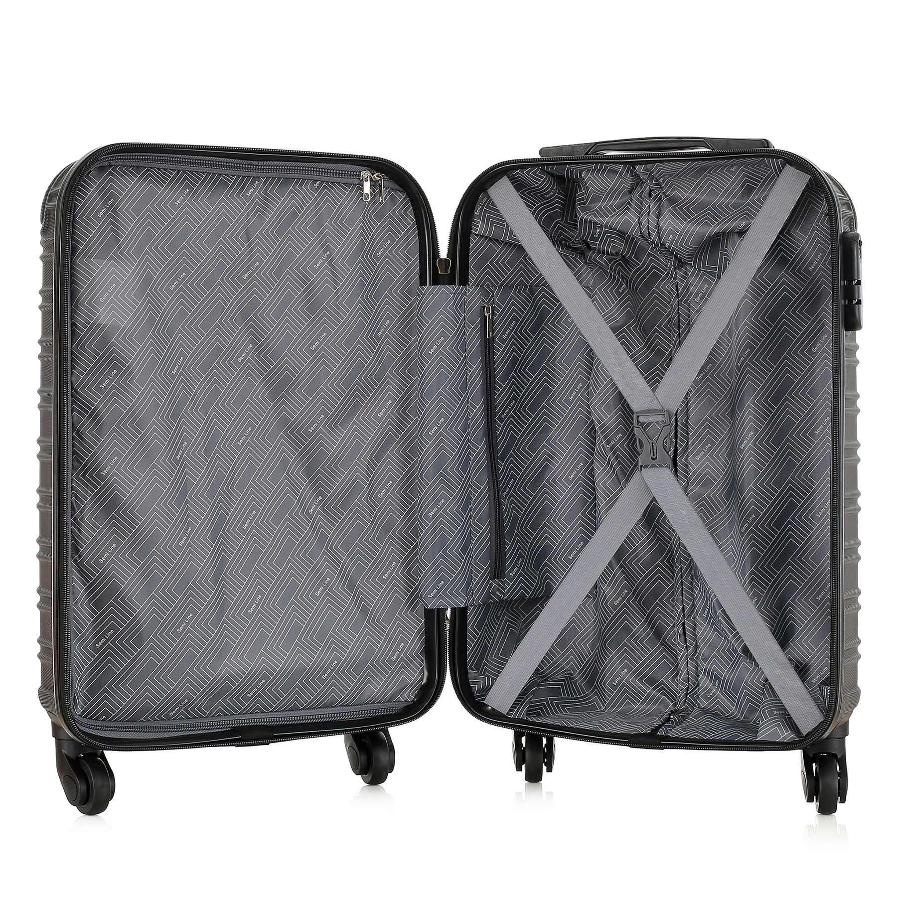 Чемодан малый под ручную кладь SEMI LINE 20" ABS-Plastic S Black (T5953-1) - фото 6