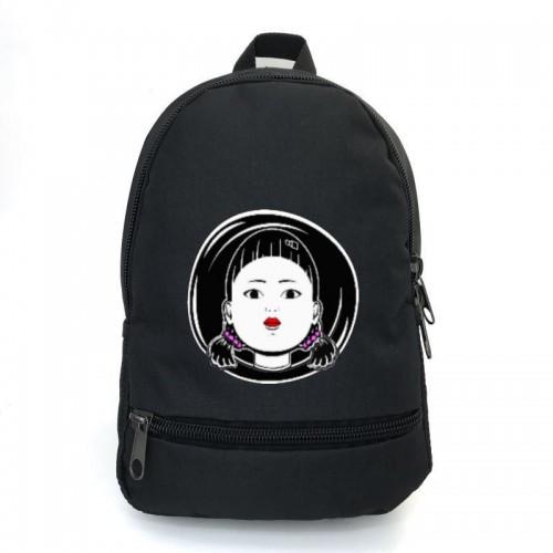 Школьный рюкзак School Bag BIG с принтом Squid Game-06 43х30х17 см 22 л Черный (2503131912)