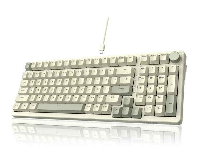 Клавіатура механічна Ajazz AK992 у ретро-стилі з червоними перемикачами (26447183)