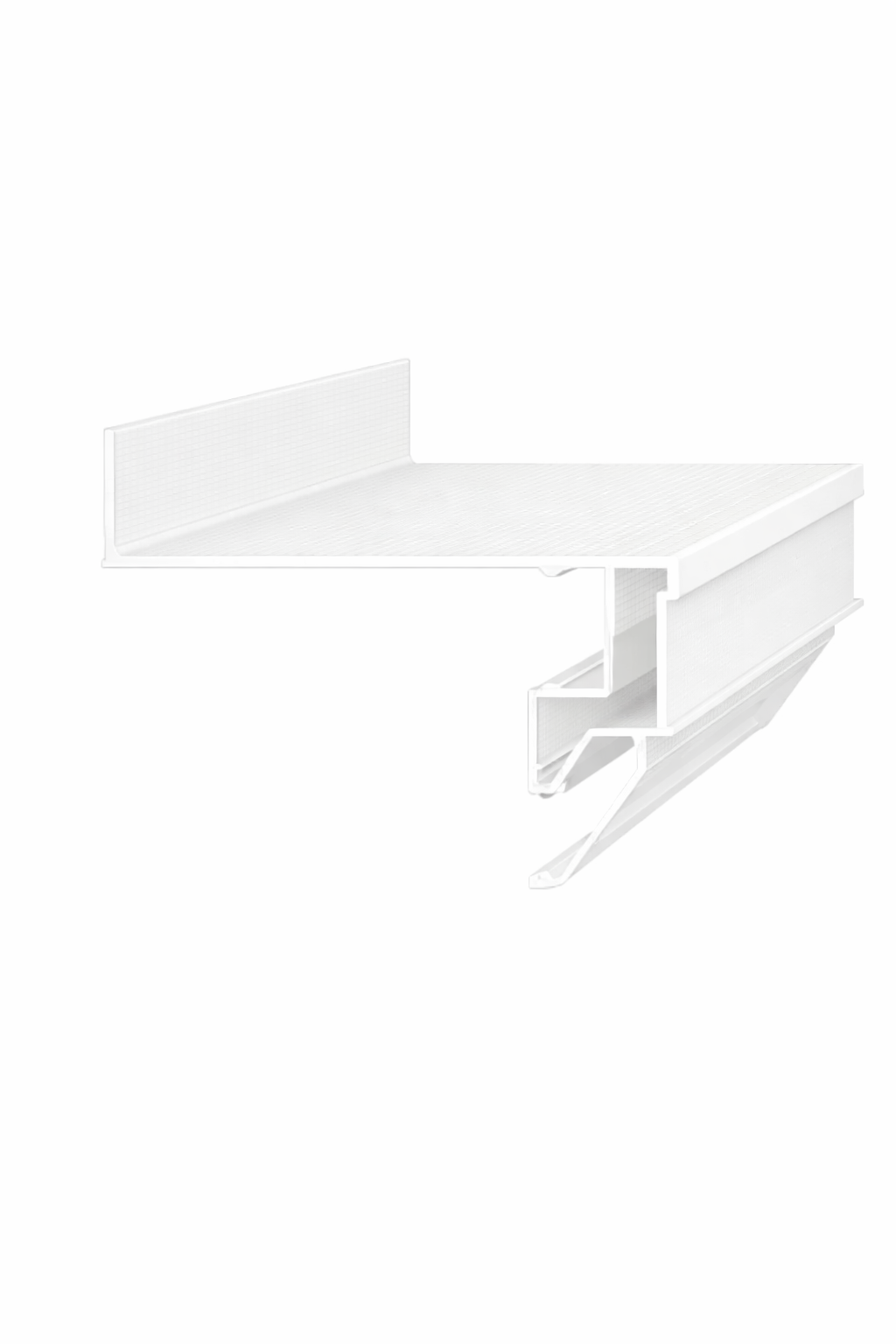 Профиль парящий ArtLine ТОП 5 см для натяжных потолков с поликарбонатным рассеивателем 2 м Белый (25.3672 мБ)
