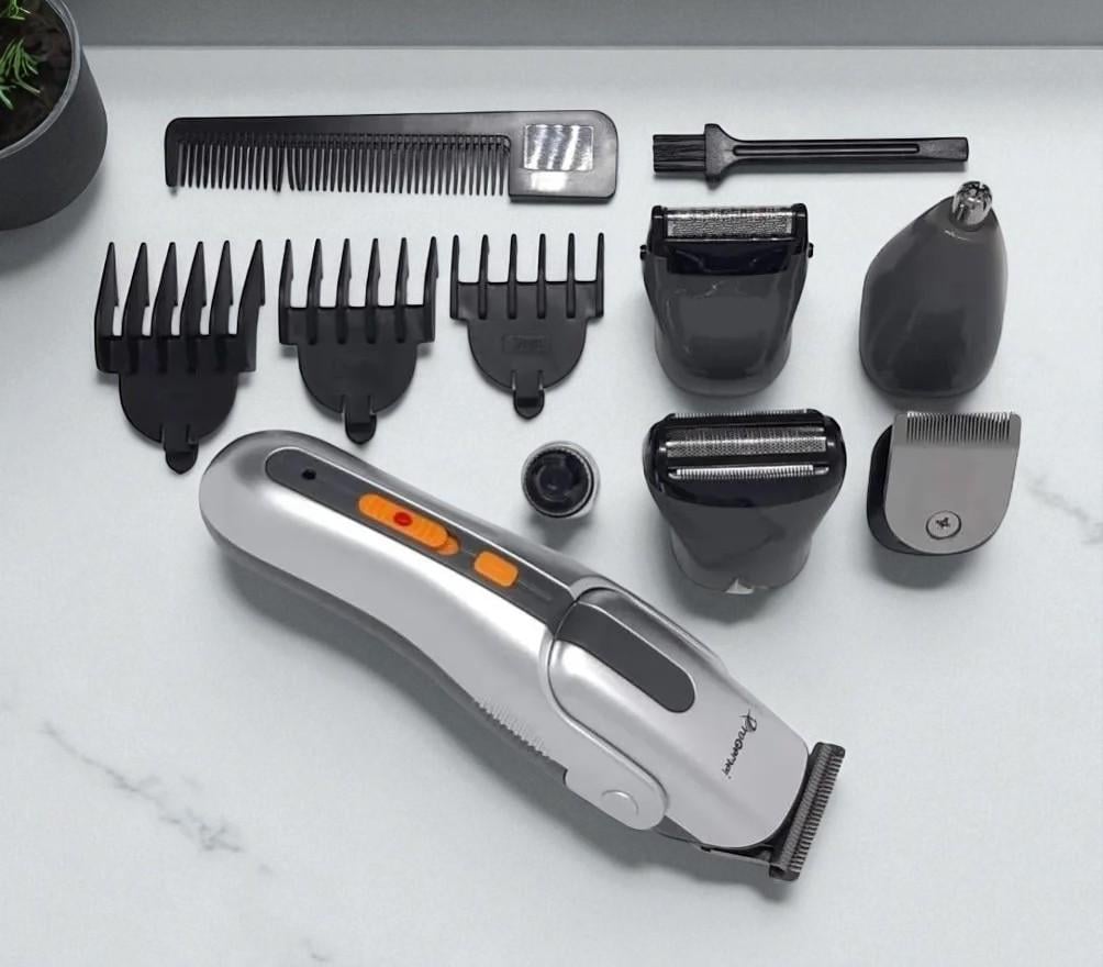 Тример чоловічий Gemei 8в1 з комплектом насадок (GM-581) - фото 9 Тример чоловічий Gemei 8в1 з комплектом насадок (GM-581) - фото 9