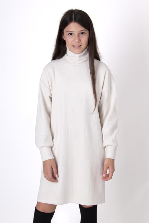 Платье для девочки теплое Mevis 4836-01 146 см Молочный (158422)