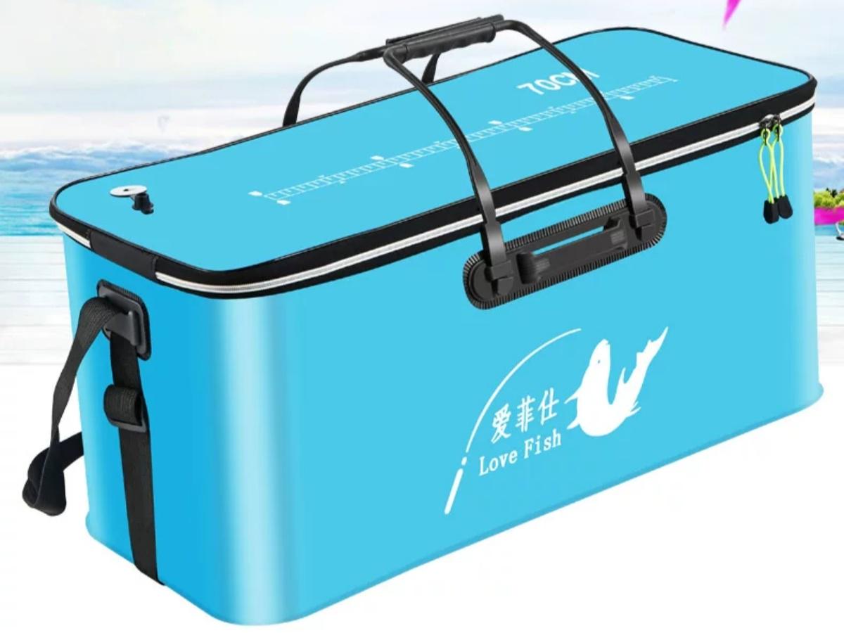Сумка для риболовлі Love Fish 70 см 70х31х31 cм Синій