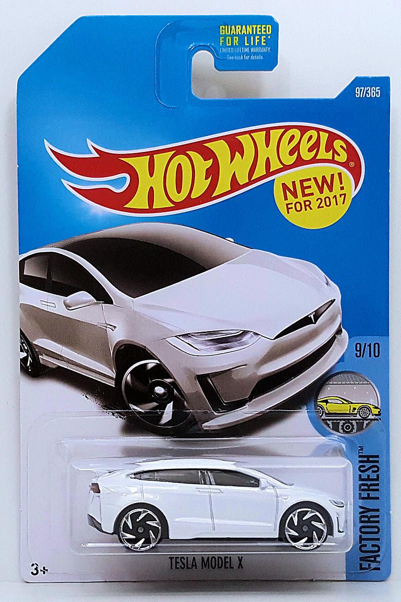 Игрушечная машинка Hot Wheels Tesla Model X 2017 Factory Fresh №097 (DTX01)