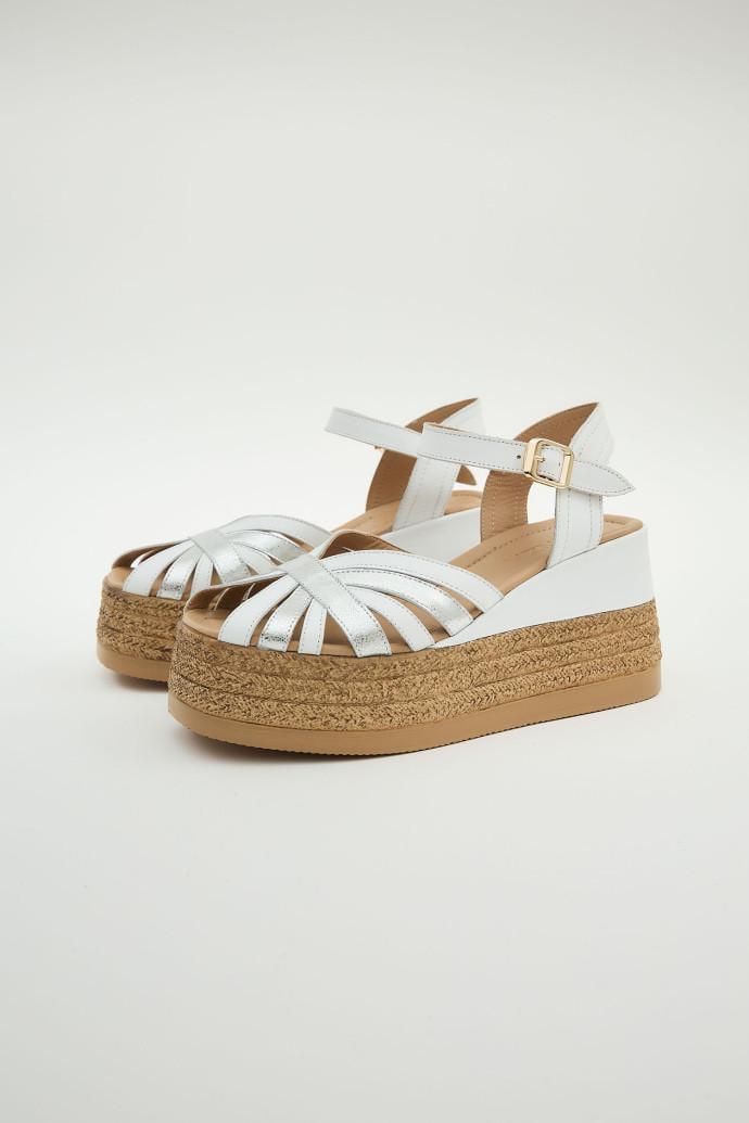 Босоніжки жіночі LONZA шкіряні р. 41 Білий (199879) - фото 4