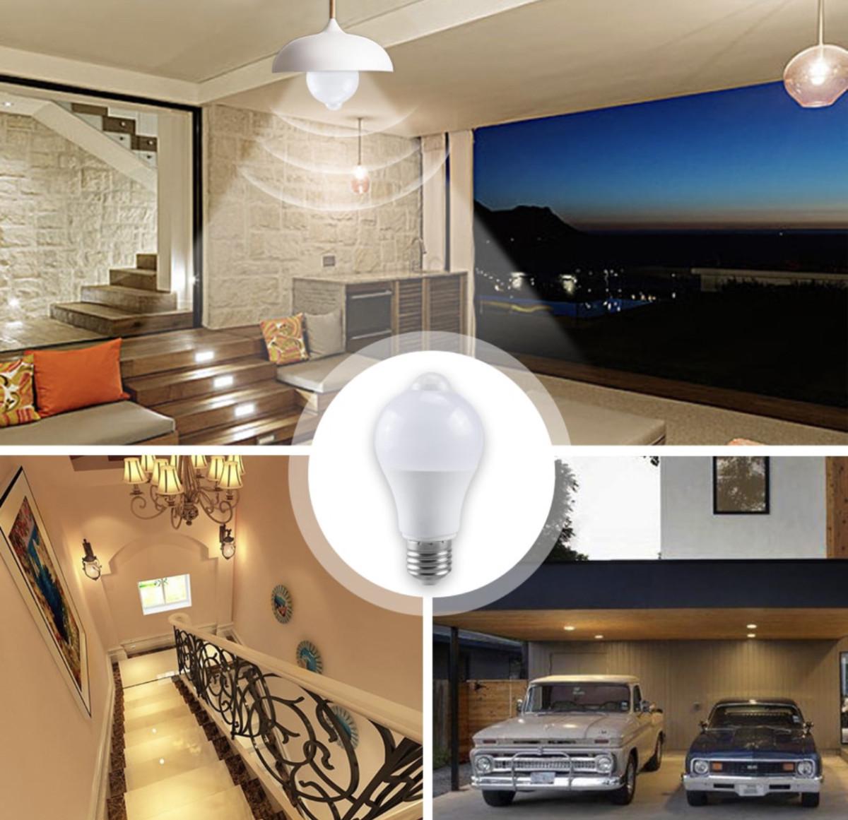 Лампа світлодіодна з датчиком руху 5509 15 W (4228370) - фото 2 Лампа світлодіодна з датчиком руху 5509 15 W (4228370) - фото 2