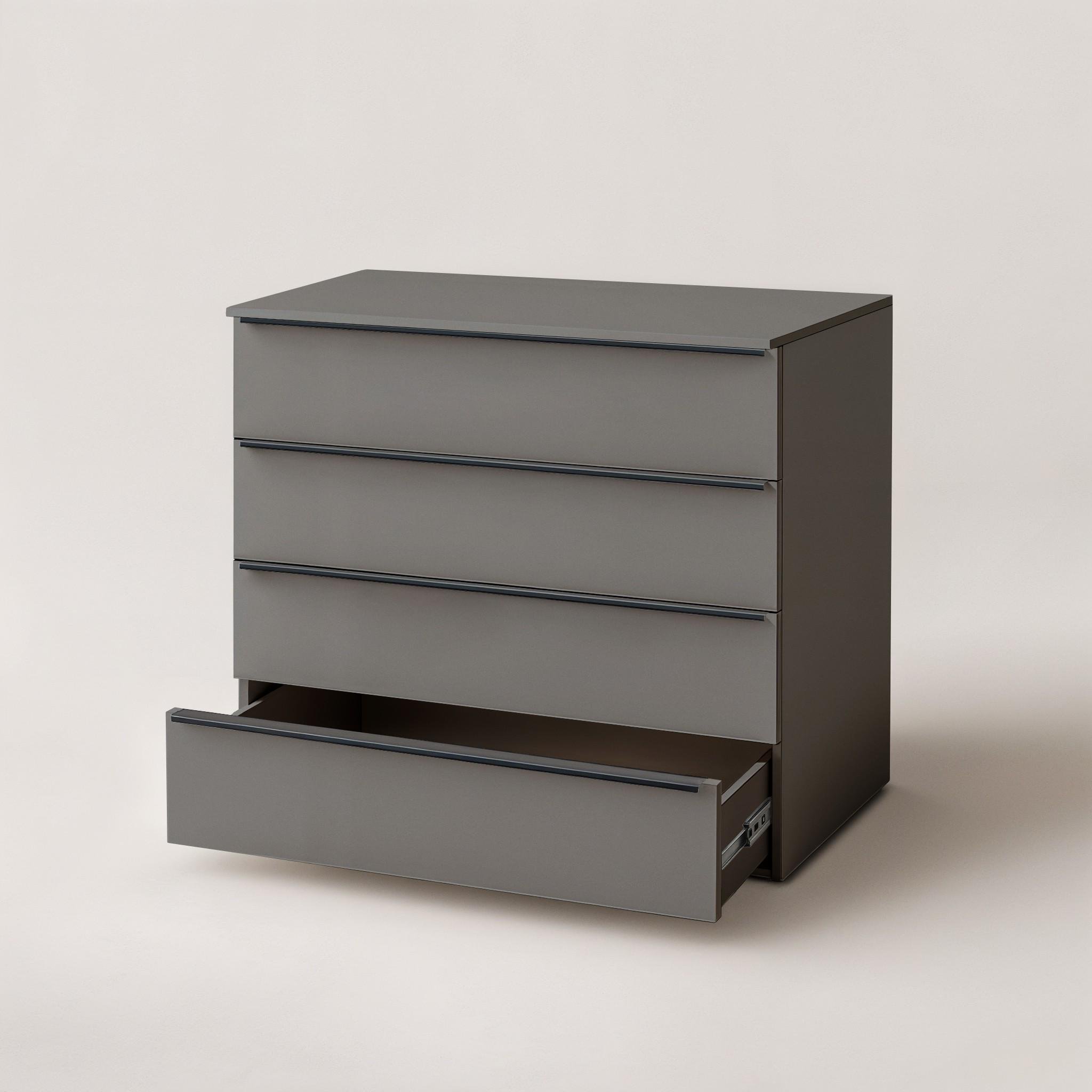 Комод на 4 ящика FTX-4 1000х544х1014 мм Антрацит - фото 3 Комод на 4 ящика FTX-4 1000х544х1014 мм Антрацит - фото 3