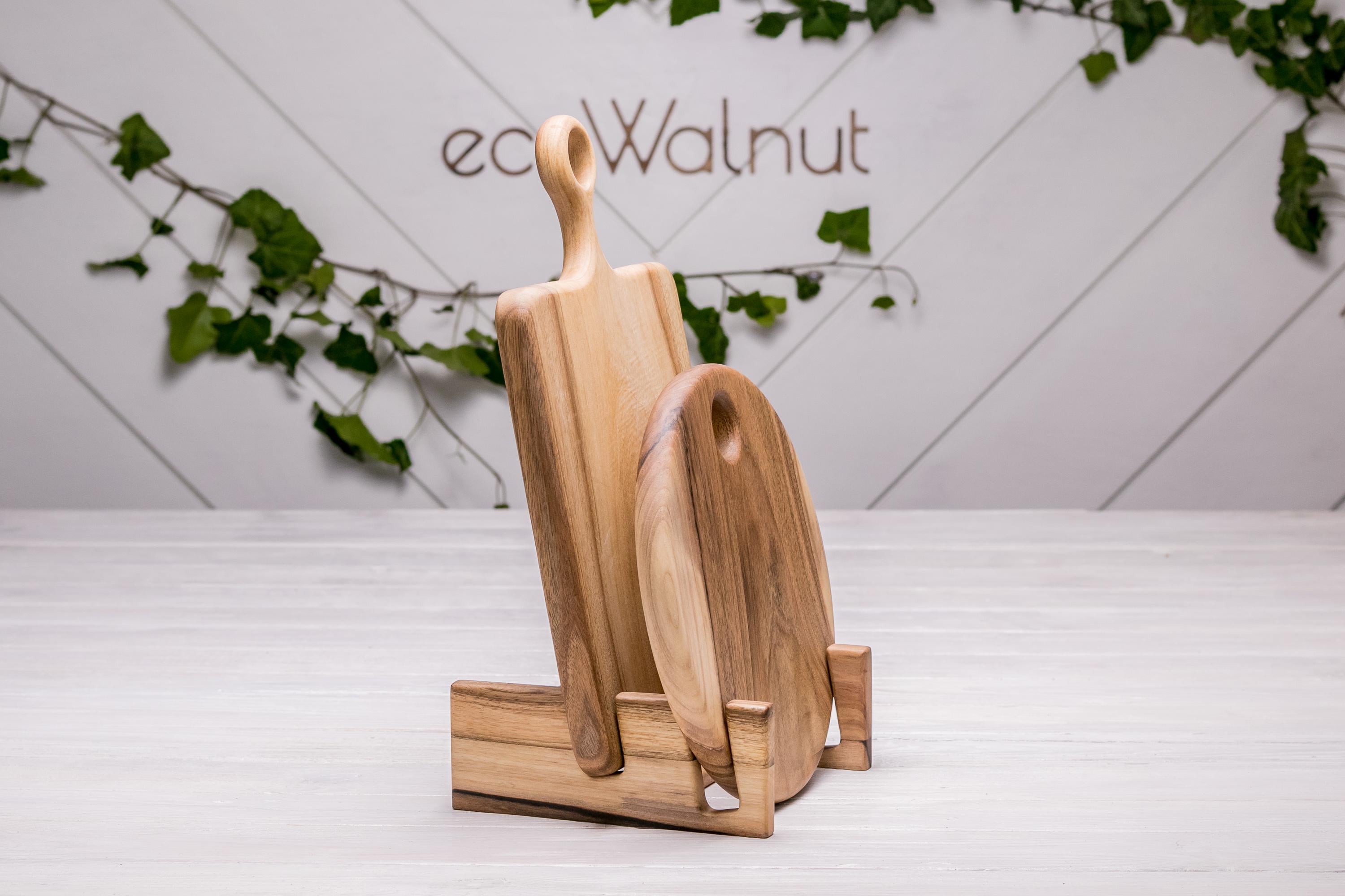 Подставка деревянная EcoWalnut для двух досточек (EK-36.2)