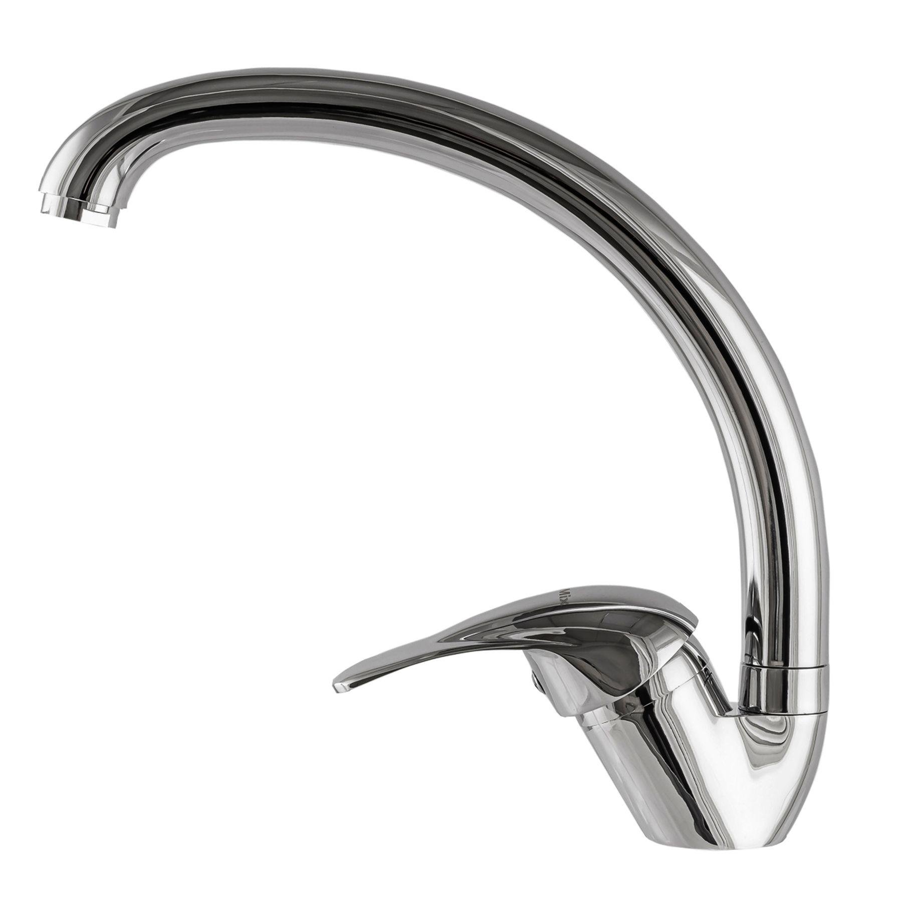 Змішувач для кухні EcoMix E-GEZ-203S 000010031 одноважільний Хром (108261)