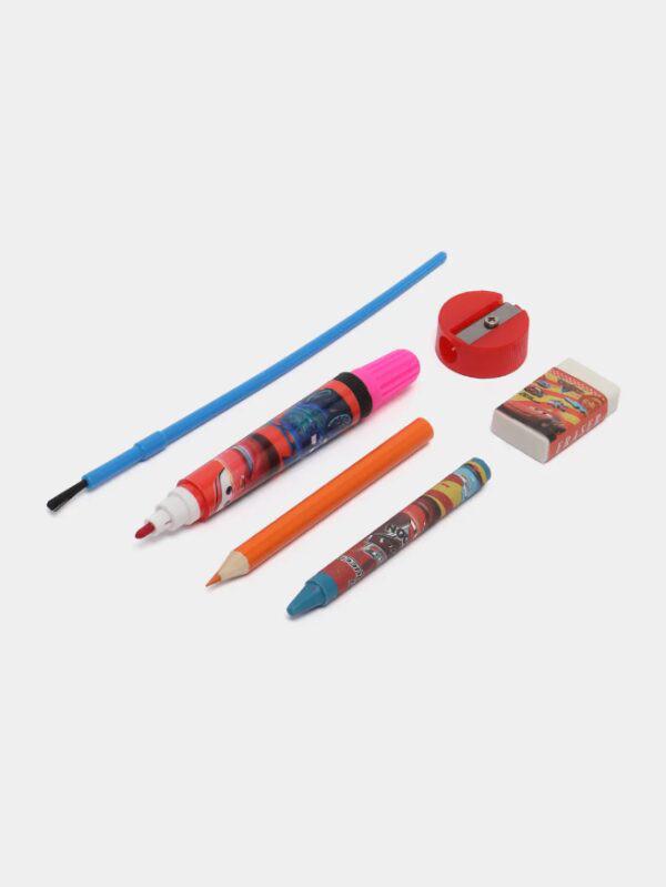 Набор для рисования и детского творчества Молния Маквин Тачки в боксе 46 предметов - фото 4 Набор для рисования и детского творчества Молния Маквин Тачки в боксе 46 предметов - фото 4