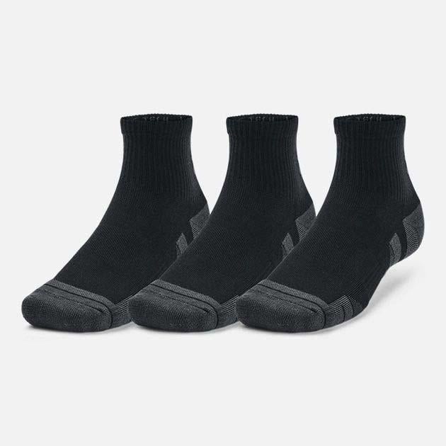 Носки Under Armour Performance Tech 3pk Qtr Уни M Черный (1379510-001 M)