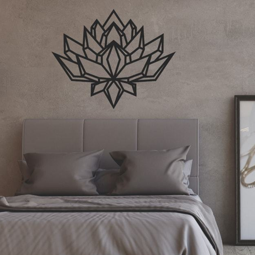 Картина-панно деревянное на стену в стиле лофт Decart Lotos Geometric 100х81 см