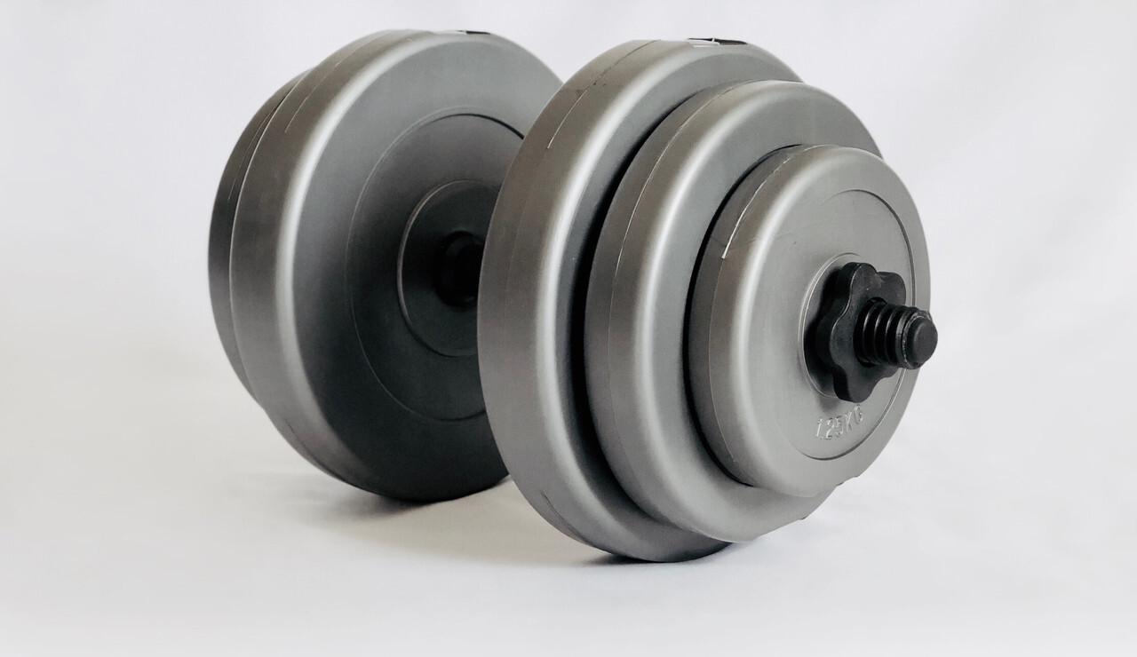 Гантели WCG в пластике 2х18 кг Серый (123056739321) - фото 3 Гантели WCG в пластике 2х18 кг Серый (123056739321) - фото 3