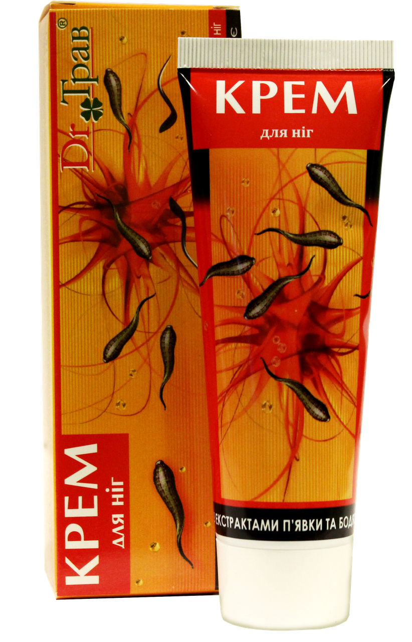 Крем для ног Dr .ТРАВ с экстрактом пиявки и бодяги 75 г (4820096780510)