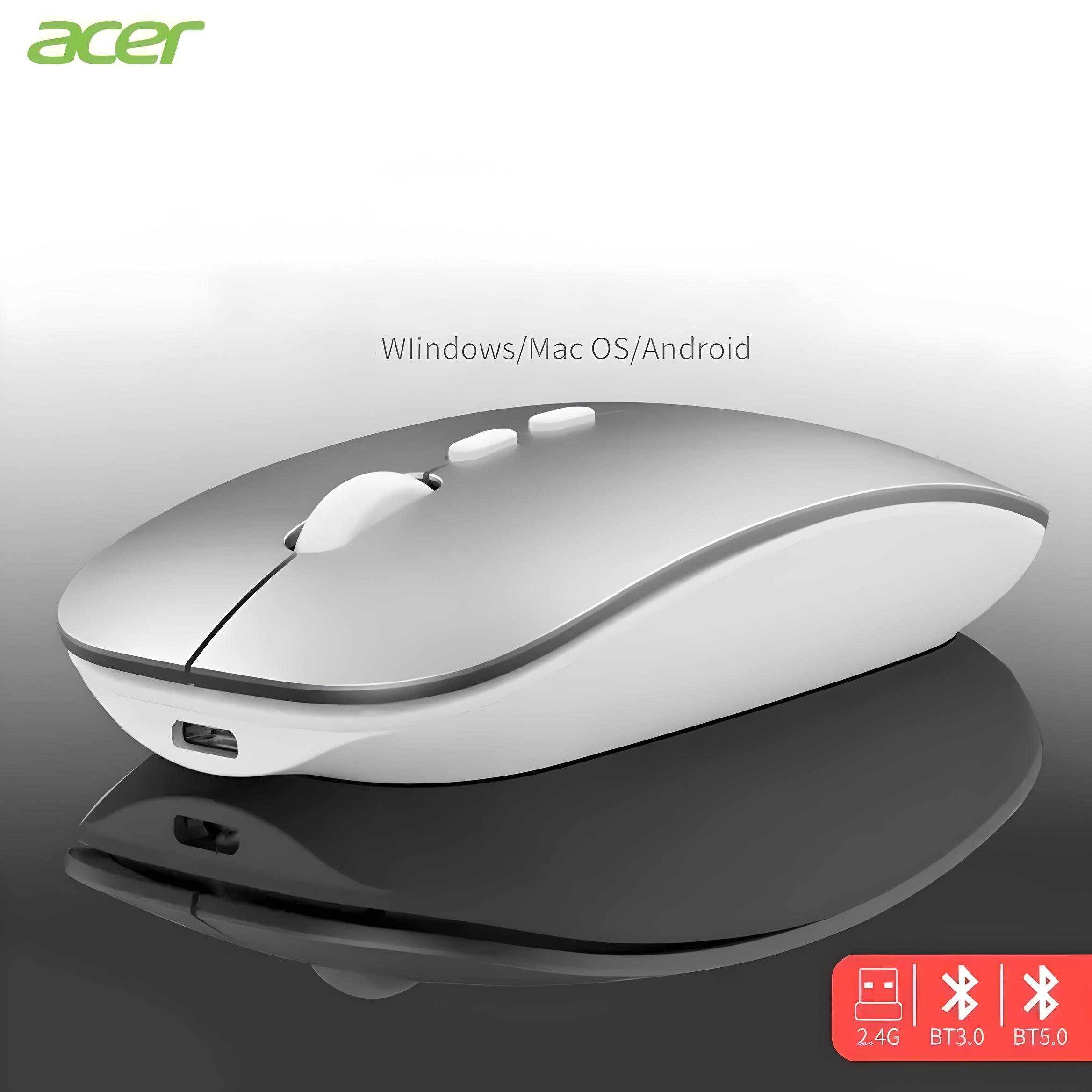 Миша бездротова ACER OMR050 USB 2,4 ГГц 1600 DPI Сріблястий (18170665) - фото 3