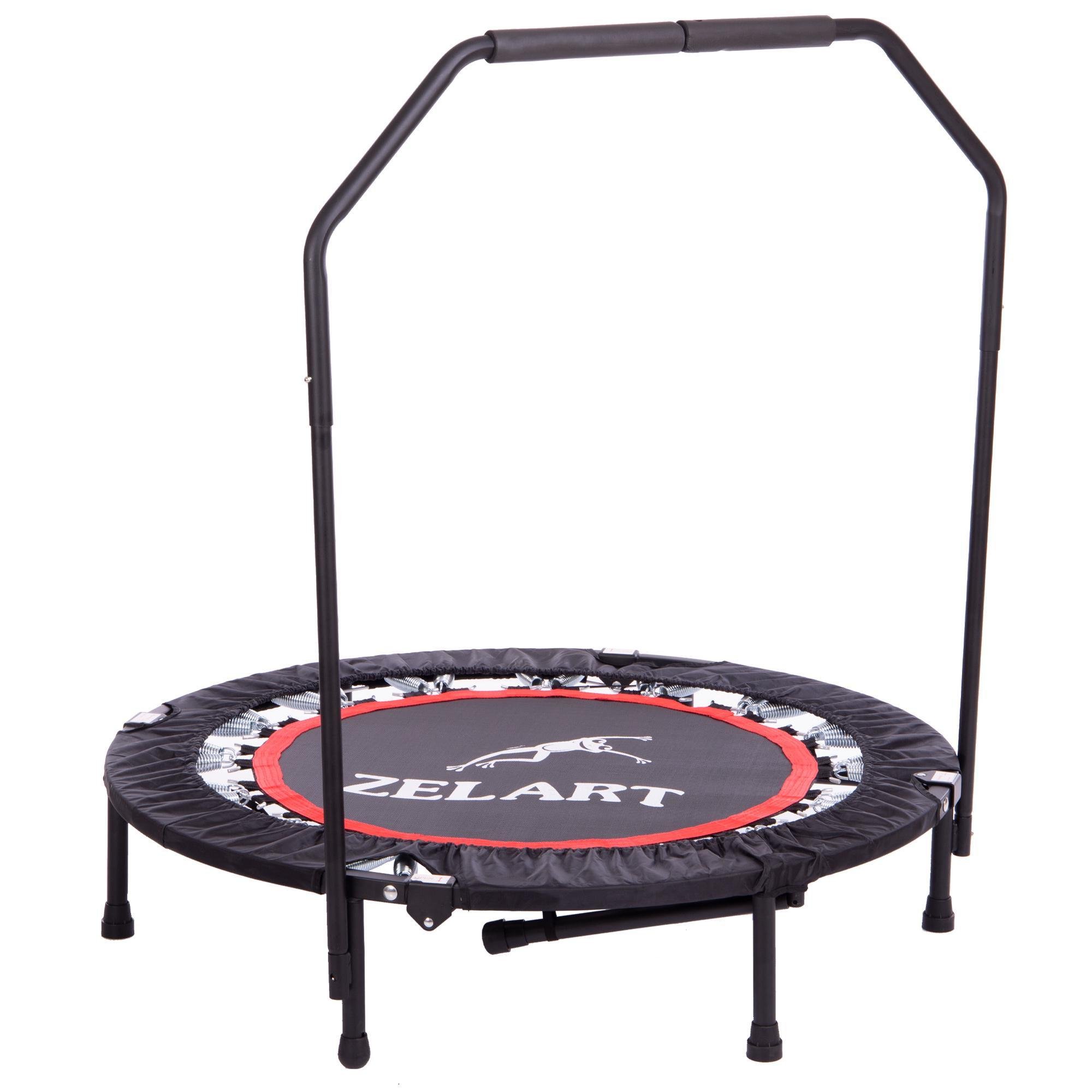Фитнес-батут складной круглый Zelart SP-Sport TX-6388B-40 101 см Черный/Красный (DR004835)