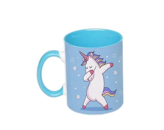 Чашка Единорог Unicorn Голубой (zc0009)