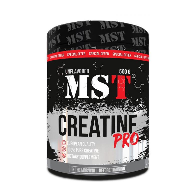 Креатин моногідрат MST Creatine Pro 500 г Без смаку (11296-01)