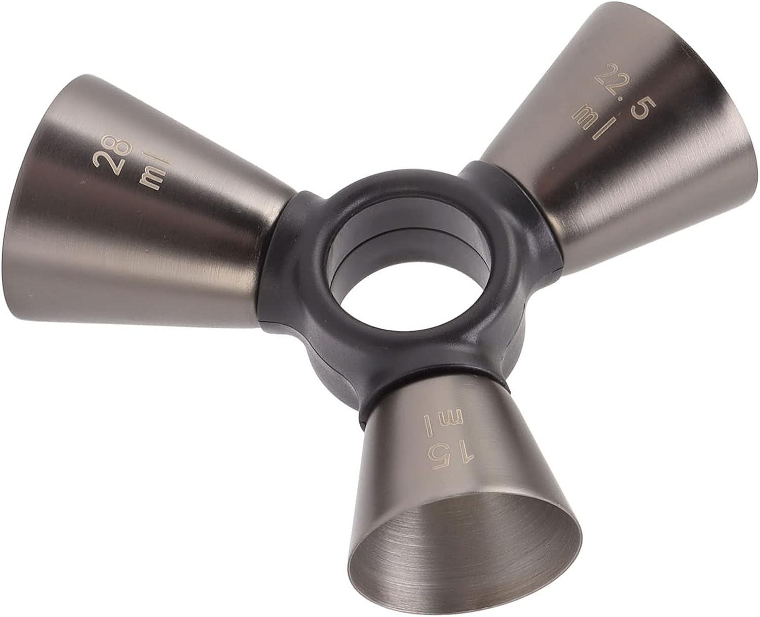 Джиггер коктейльный Olin&Olin треугольник с несколькими измерениями 1 1/2 3/4 oz Черный - фото 4