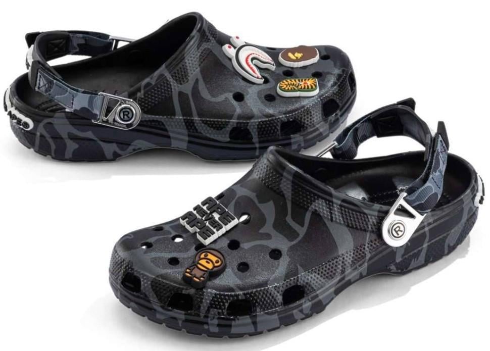 Крокси жіночі Crocs x A Bathing Ape Camo р. 38-39 Чорний (25809) Крокси жіночі Crocs x A Bathing Ape Camo р. 38-39 Чорний (25809)