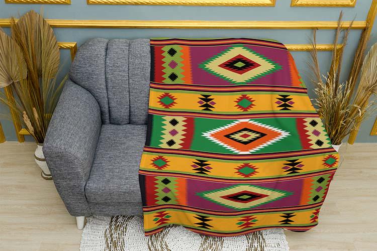 Плед Hutsul carpet Pattern плюш однослойный 135х150 см (114038) Плед Hutsul carpet Pattern плюш однослойный 135х150 см (114038)