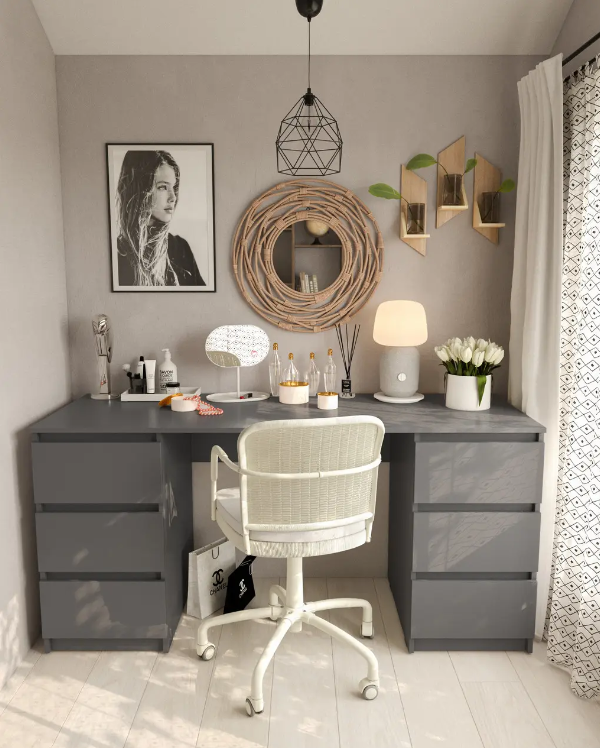 Письменный стол компьютерный для школьника 1580х758х600 мм Антрацит (597597)