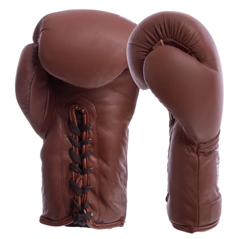 Fighting 10kg✖️2 ᐉ Перчатки боксерские на шнуровке BDB LEGACY 2.0 10oz Коричневый