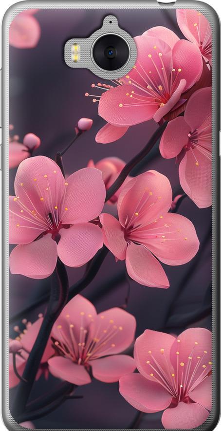 Чехол на Huawei Y5 2017 Пурпурная сакура (6075t-992-42517)