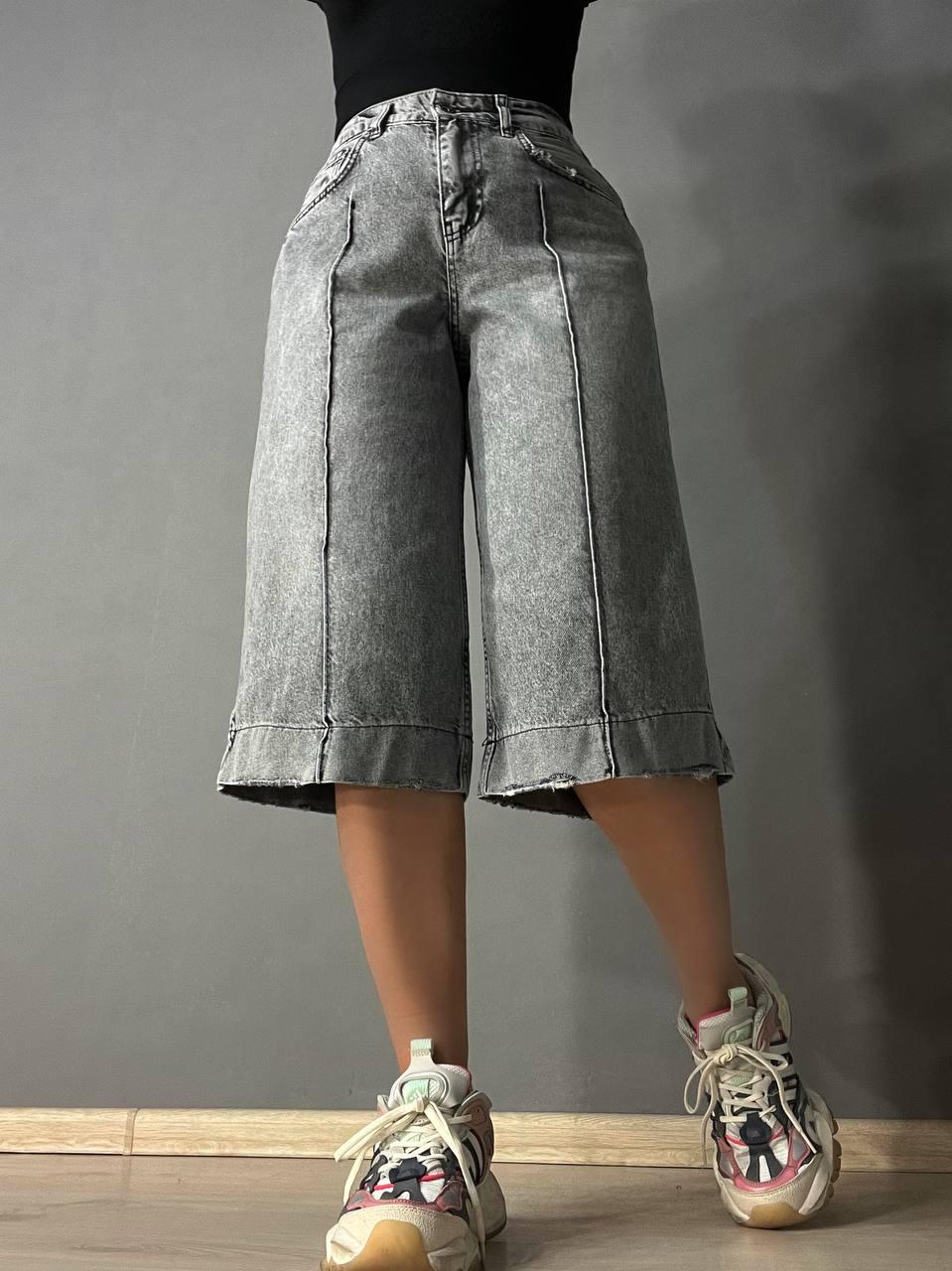 Шорти жіночі джинсові Sherocco 391 бермуди р. 27 Сірий (26730546)