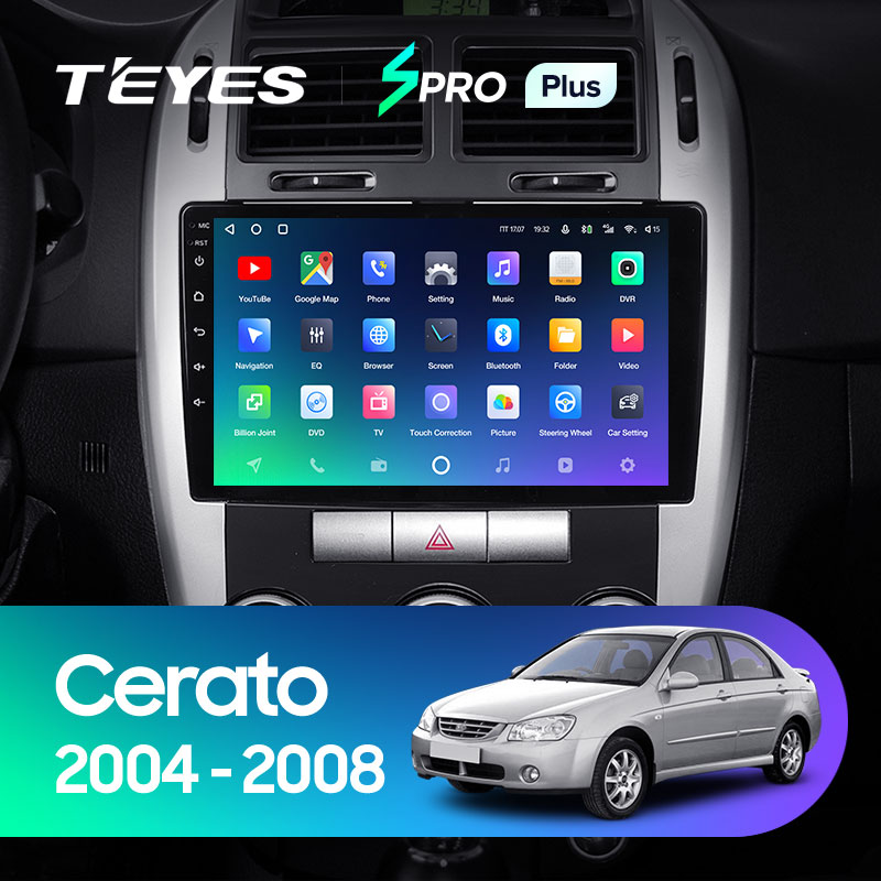 Автомагнітола штатна Teyes для Kia Cerato 1 2004-2008 Android SPRO-PLUS 6+128G Wi-Fi комплектація F1 (1464350043) - фото 3