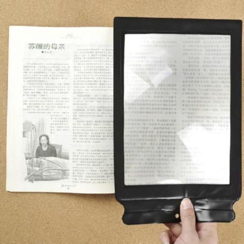 Скло збільшувальне гнучке переносне лупа A4 3x лінза Френеля Black (284331) - фото 2 Скло збільшувальне гнучке переносне лупа A4 3x лінза Френеля Black (284331) - фото 2