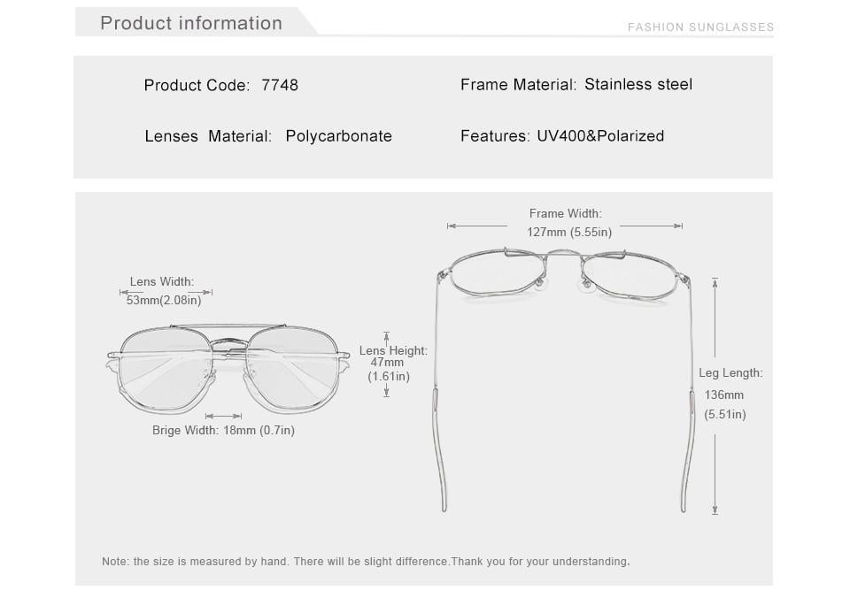 Классические солнцезащитные очки KINGSEVEN DESIGN Авиаторы с поляризованными линзами Чtрный/Серый (N7748) - фото 4