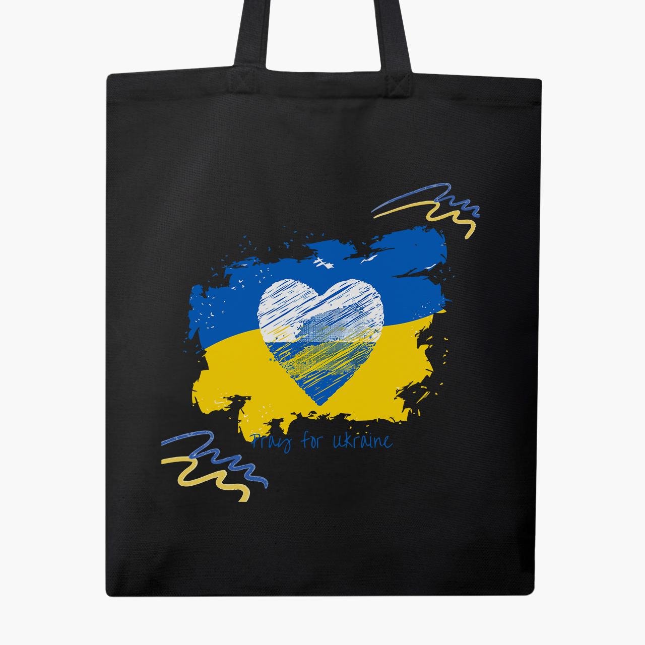 Эко сумка "Peace For Ukraine" классическая Черный (9227-3698-3)
