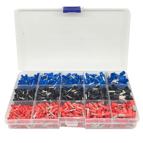 Клема наконечник кабельний ізольований штирьовий у кейсі 1065 шт. (287979) Клема наконечник кабельний ізольований штирьовий у кейсі 1065 шт. (287979)