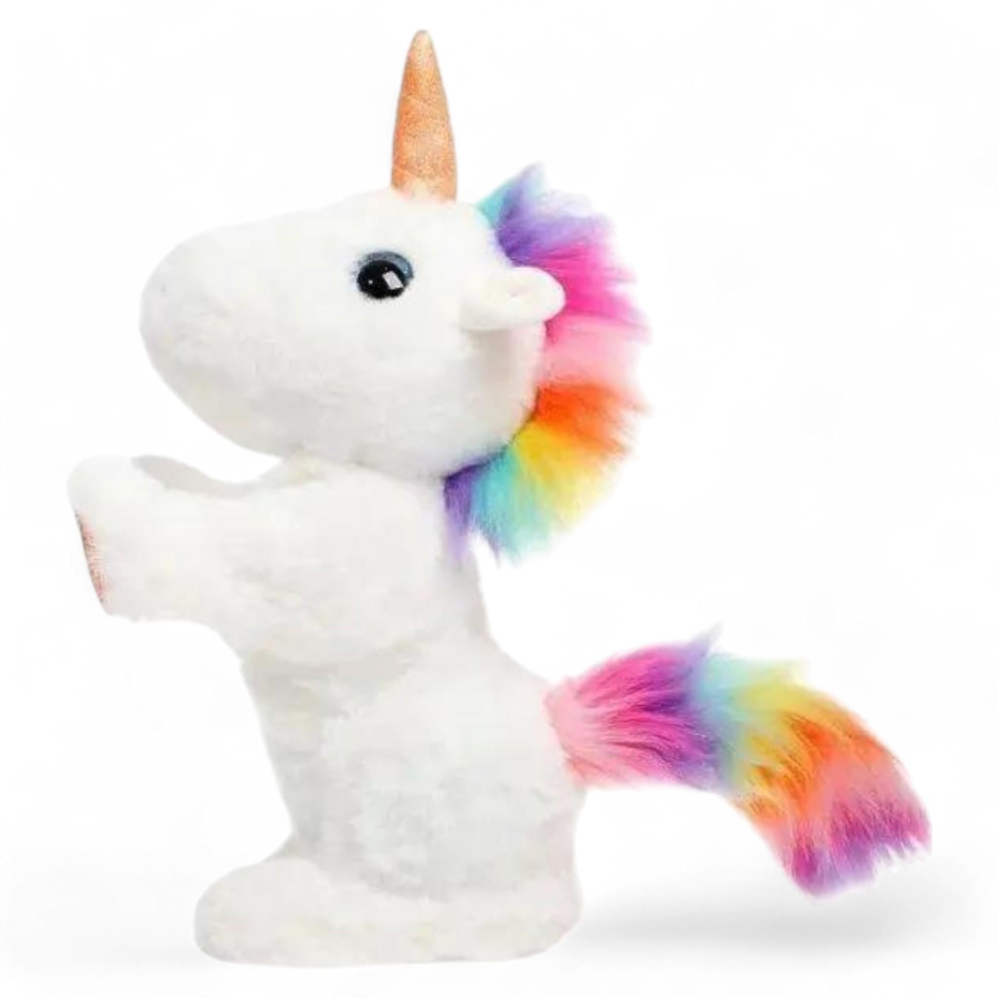 Интерактивный плюшевый единорог Jia Du Toys диалог с распознаванием голоса музыка песенки (G_JD-R9902C)