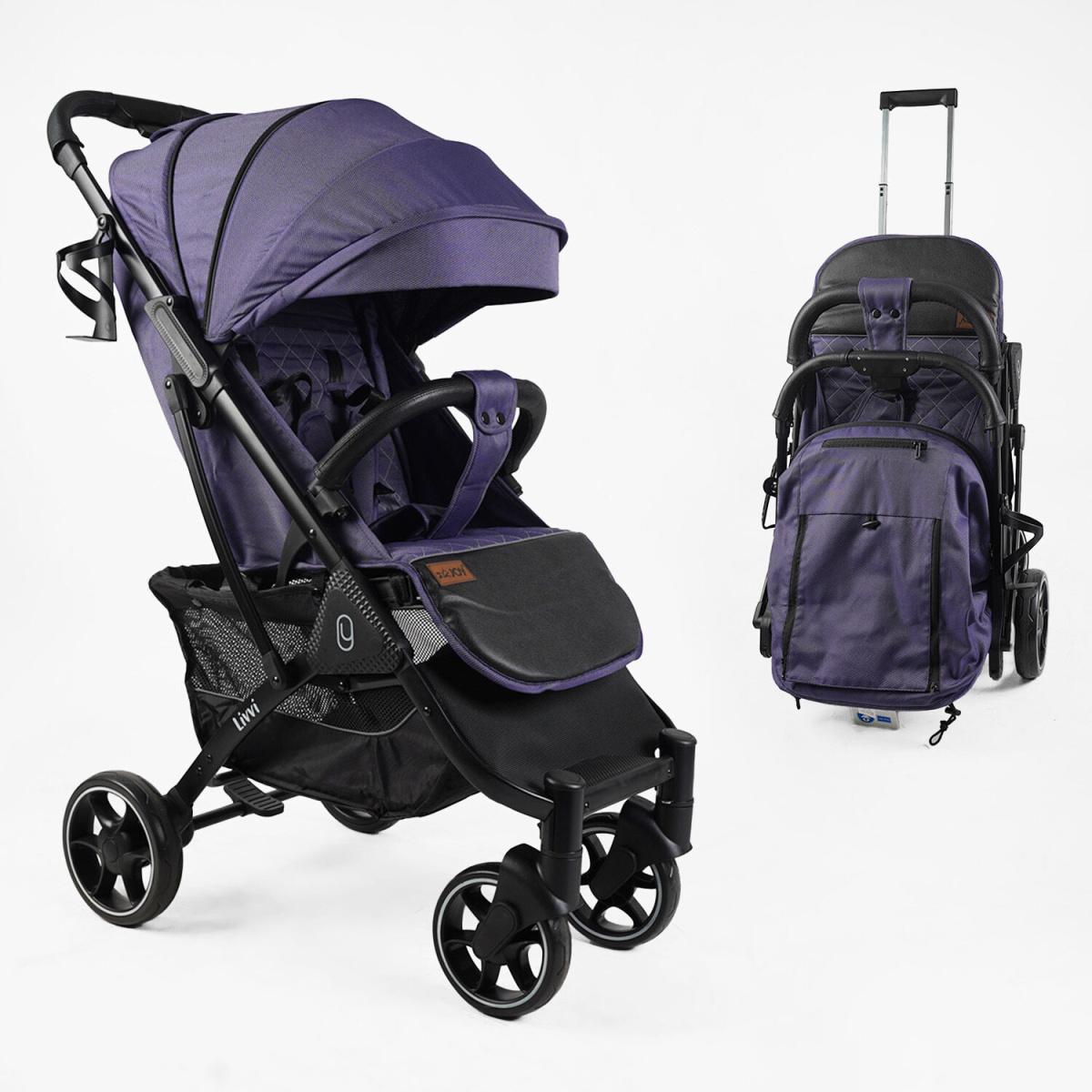 Коляска дитяча прогулянкова Joy Livvi Синій (LV-04270) - фото 2 Коляска дитяча прогулянкова Joy Livvi Синій (LV-04270) - фото 2