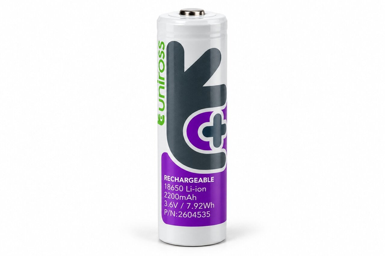 Аккумулятор Uniross U1BT1822 Li-ion 18650 2200 mAh 3,6 В Button Top