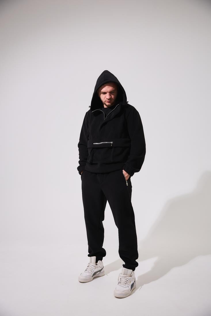 Спортивний костюм утеплений 5-907 XL Чорний (34224)