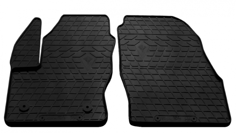Гумові килимки Stingray Ford Tourneo Connect 14- design 2016 with plastic clips FC2 2 шт. (1007282F)