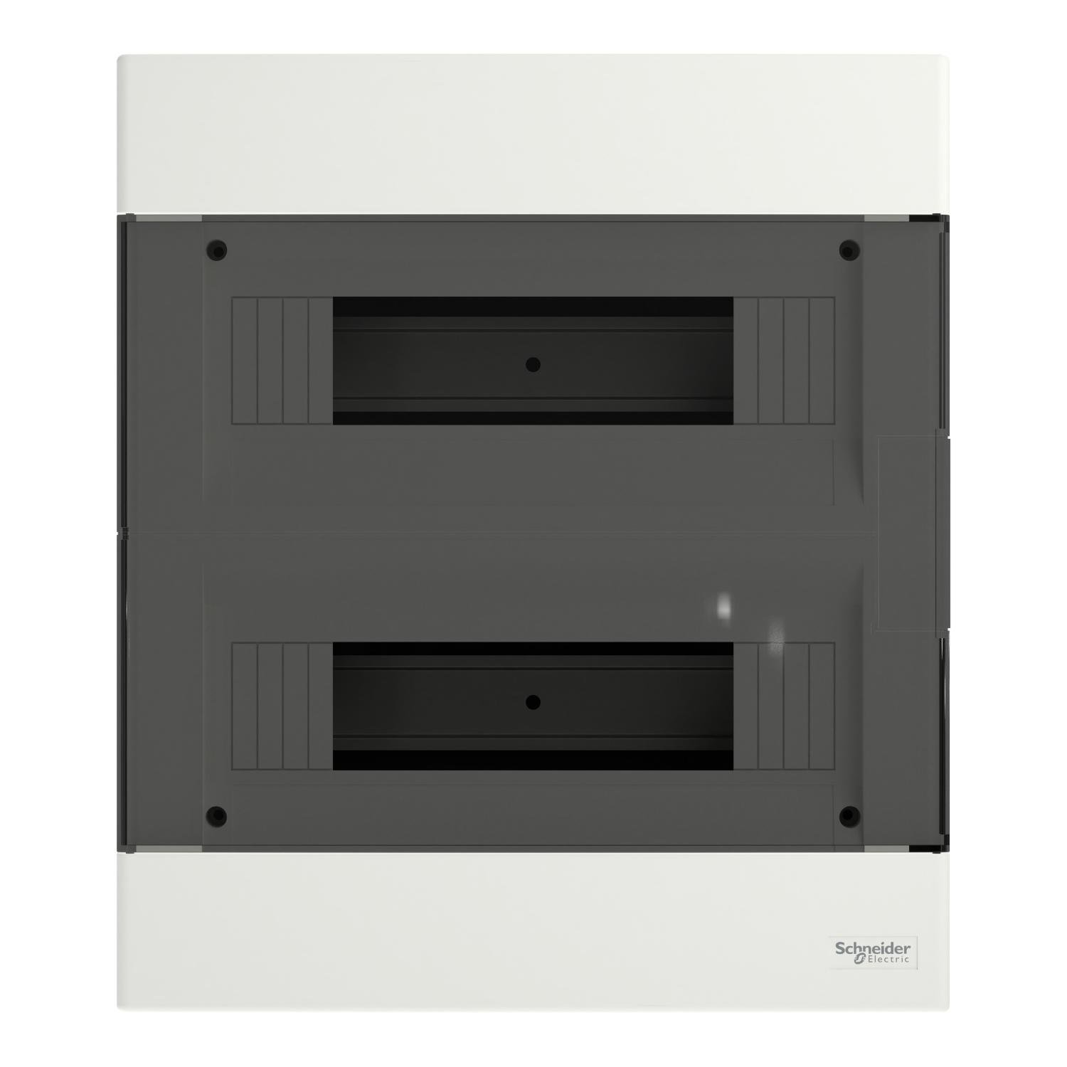 Щит розподільчий Schneider Electric Easy9 EU 12 модулів пластик 300x345x99 мм вбудований димчасті двері (EZ9EUA212)