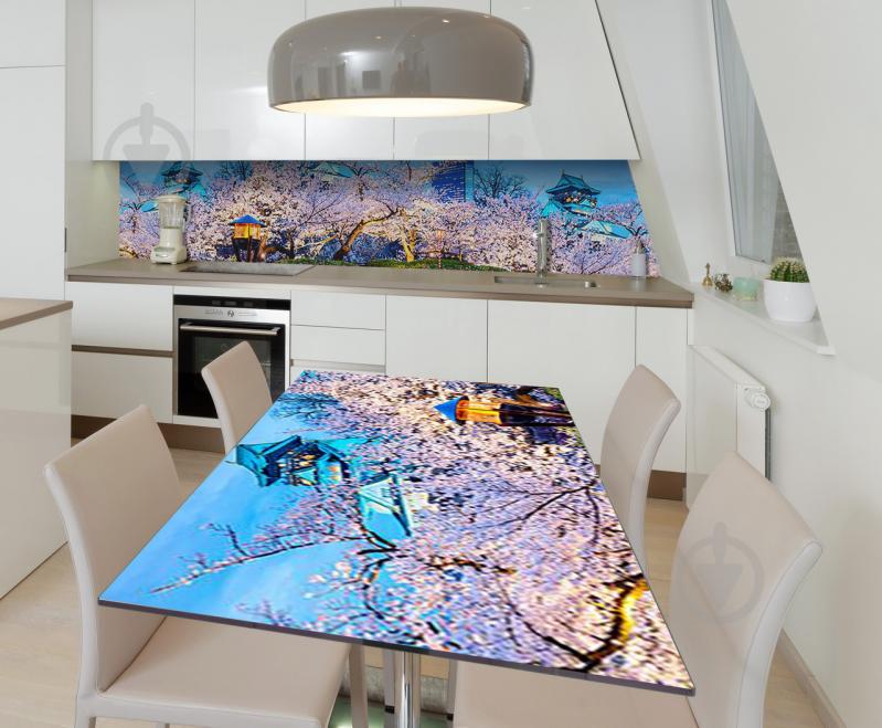 Наклейка 3Д виниловая на стол Zatarga «Японская мудрость» 600х1200 мм для домов, квартир, столов, кофейн, кафе Наклейка 3Д виниловая на стол Zatarga «Японская мудрость» 600х1200 мм для домов, квартир, столов, кофейн, кафе