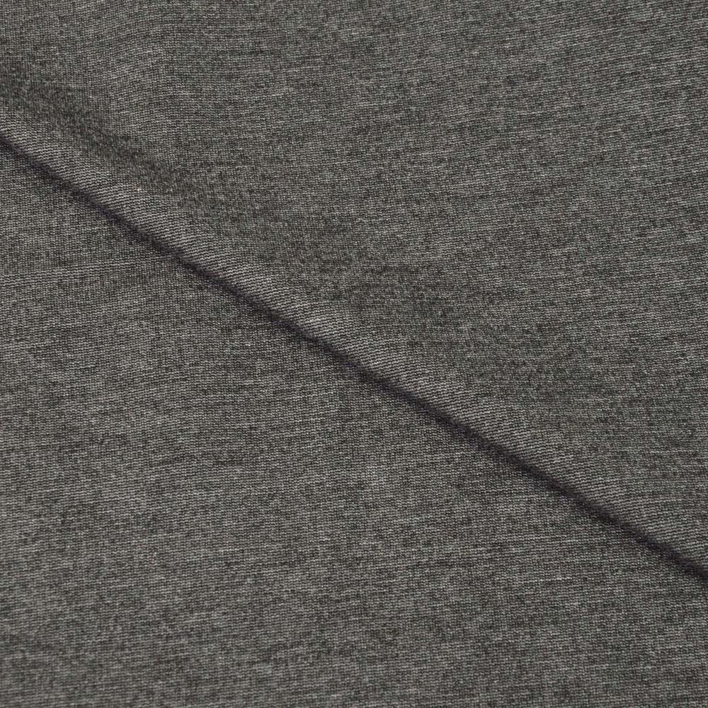 Ткань трикотаж Прага 525 гр/м2 Темно-серый меланж (15697)