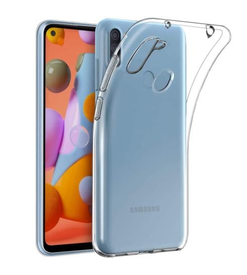 Чехол Silicone Case WS Samsung A11/M1 (A115/M115) Прозрачный