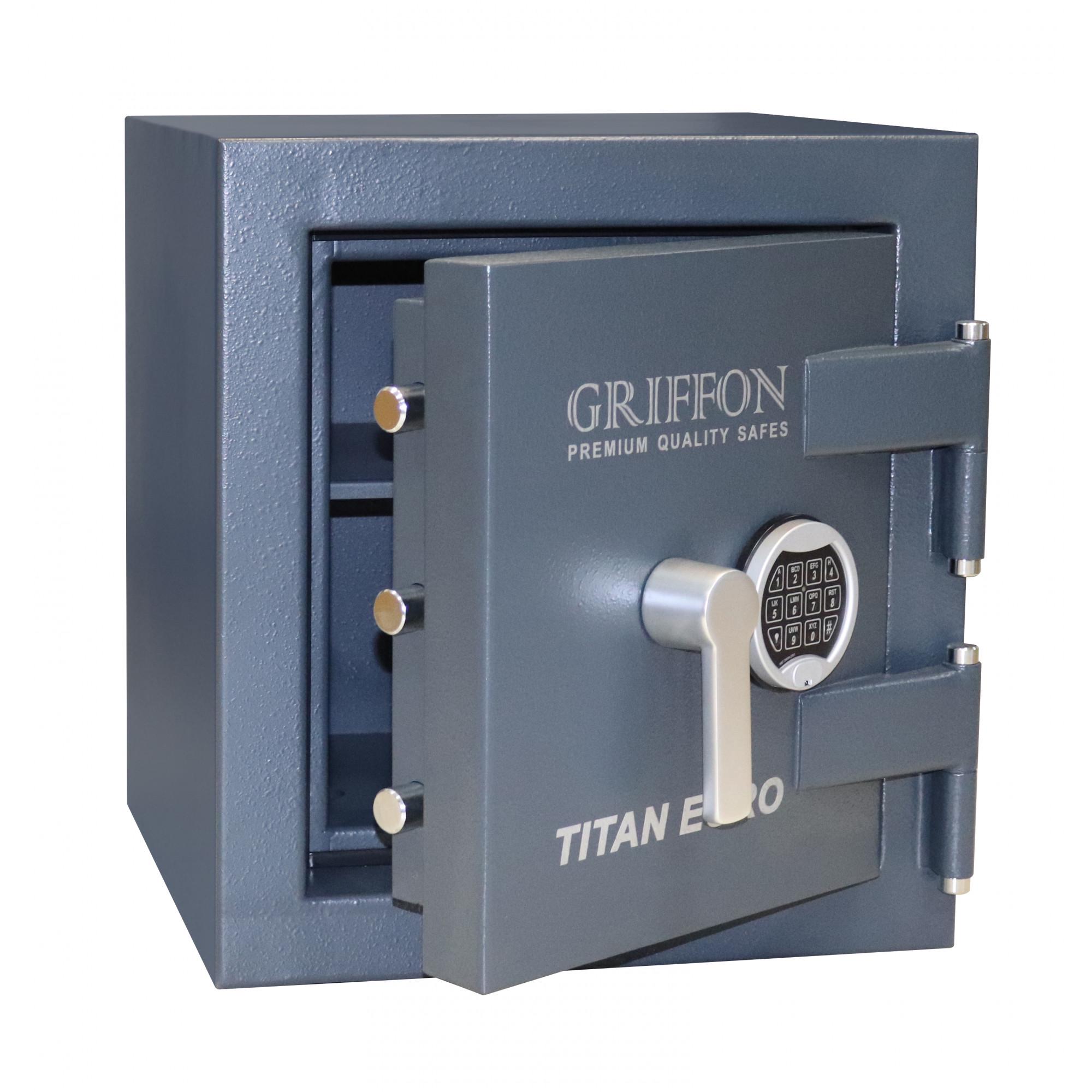 Сейф огневзломостойкий CLE II.50.Е с полкой Темно-серый (2-12-CLE II.50.Е)