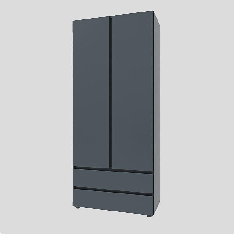 Шкаф распашной Эверест ШЛ-2 Лайт Графитовый (DTM-4912)