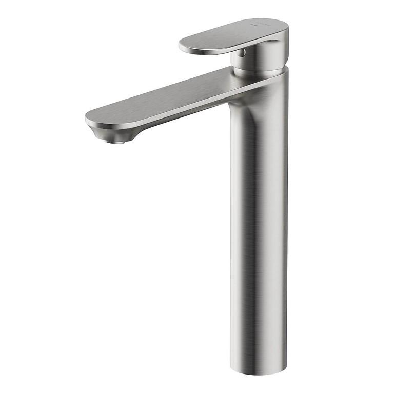 Смеситель для умывальника высокий Cersanit CREA однорычажный с донным клапаном Хром (000032183)