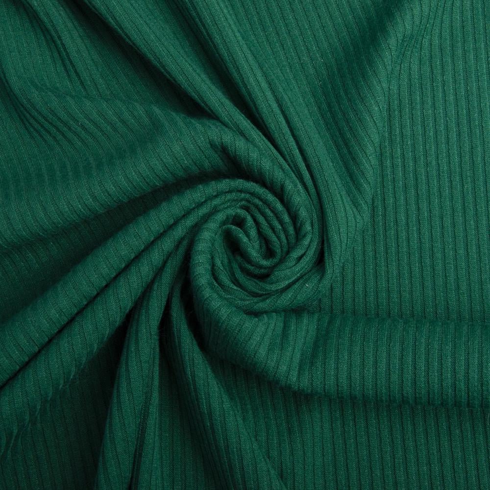 Тканина трикотаж віскоза Смуга 1525 Смарагдовий (20840)